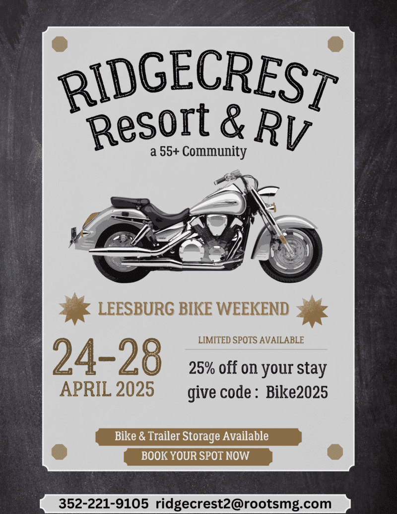 LEESBURG BIKEFEST LODGING CAMPING RV PARKS Leesburg Bikefest 2025